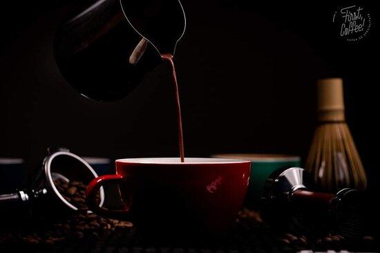 First, Coffee